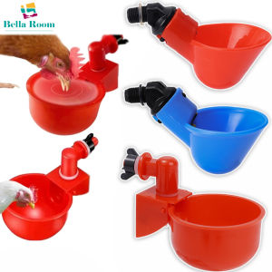 เครื่องดื่มอัตโนมัติไก่พลาสติกแบบแขวนถ้วยเครื่องให้น้ำสัตว์ปีกสำหรับไก่ที่ให้อาหารสัตว์ปีกขนาด1/3