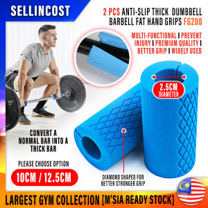 Sellincost 1pair Top Grade Fat Grip Hand Grip Dumbbell Barbell Holder Fat Grip Olympic Bar Fitness Grip Increase Strength Portable Dumbbell Grip FG200