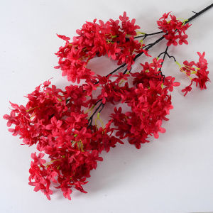 Artificial Lilac Flower 100cm Long Stem Silk Lilac Flower Cherry Blossom for Home Office Hotel Wedding Party Decor