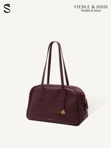 fiedle&sissi | Large Capacity Genuine Leather Commuter Handbag Boston Bag