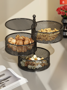 Multi Compartment Tray For Snacks And Nuts