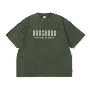 Broshood Bros Affd 2024 Spring/Summer Japanese Loose Batik Sand Wash Distressed Print Short Sleeve Tee