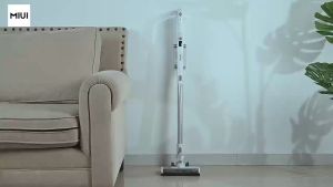 MIUI เครื่องดูดฝุ่นแบบแท่งไร้สาย น้ำหนักเบา มอเตอร์ไม่ใช้แปรง 2 ระดับความแรงดูด แสงเลเซอร์ส่องสว่าง 3-in-1 แบบถือด้วยมือ
