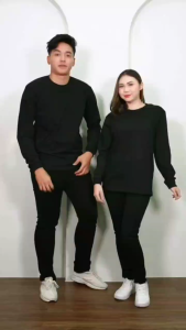 Sugema Clothing Kaos Polos Turquise Muda Lengan Panjang Premium Cotton Combed 24s