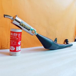 original neo speed racing knalpot tornado selencer ninja suara garing bertenaga gembung hitam