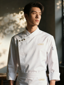 ZST | High-End Chef Uniform Long Sleeve Custom Logo