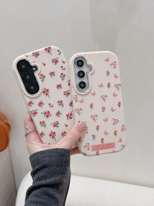 Samsung S25 Ultra Phone Case Soft Silicone Floral Design Protective Cover Anti-Fall Compatible with S24U S23 plus S22 plus