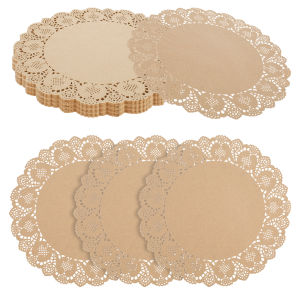 100Pcs Round Lace Paper Doilies Placemats DIY Box Packaging Gift Wrap Paper Crafts For Wedding Party Favors Table Decoration Mat