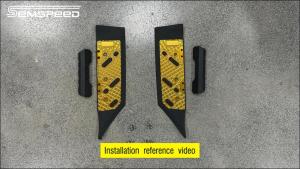 SEMSPEED Motorcycle CNC Footpegs Footrest Foot Pegs Matting For Yamaha Aerox NVX 155 150 125 V3 SP 2025-2026