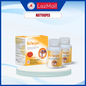Nattospes hộp 180 viên giúp hỗ trợ giảm nguy cơ hình thành và làm tan cục máu đông Hỗ trợ hồi phục sau tai biến mạch máu não do tắc mạch.