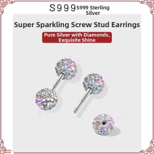 MIXIER | Hypoallergenic 999 Sterling Silver Ear Piercing Stud Earrings