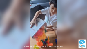 GM Kids (ของแท่ 3 - 15 ขวบ) ตัวต่อ บล็อกต่อ 82 ชิ้น ของเล่น STEM Waffle Building Blocks MI0353