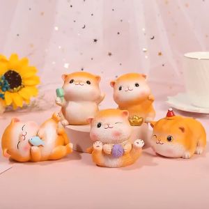 Set 10 Chú Mèo Siêu Đáng Yêu Decor Xe Hơi Bàn Làm Việc - Phụ Kiện Trang Trí Taplo Ô Tô Phòng Khách Ruffo Giá Rẻ