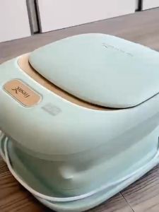 Folding Foot Bucket Foot Bath Tub Full-automatic Heating Foot Spa Bucket Massager Constant Temperature Foot Bath Basin 恒温泡腳桶 2pin Plug