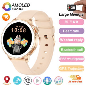 2025 New 4GB Large memory Smart Watch 466*466 HD AMOLED Local video IP68 Smartwatch Men Woman Wechat Reply For OPPO Watch X2mini