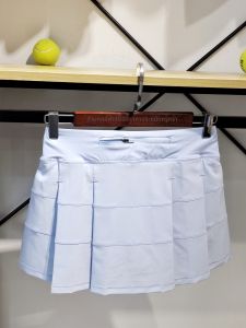 CJLINDF | Ice Cool Elastic Anti-See Through Pleated Athletic Skirt
