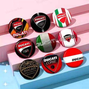 D-Ducaties Racing Motorcycle New Brooches Soft Button Pin Funny Silly Gnarpy On A Skateboard Meme Badge Gamer Collection Gifts