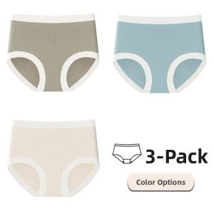 MiiOW | Pregnant Women Cotton Underwear High Waist Antibacterial Extended Full Cotton Crotch Triangle Shorts Comfortable Maternity Panties