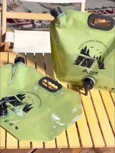 EELHOE | Foldable Portable Outdoor Water Storage Bag Leak Proof Valve 5L/10L Large Capacity for Camping Backpacking Picnic