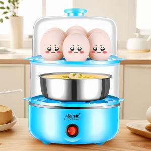 2025 New Egg Cooker Breakfast Machine Automatic Switch off Multifunctional Home Electric Steamer Large Capacity 7 Eggs above