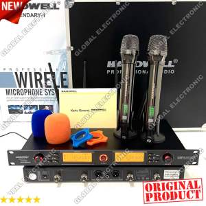 Mic Wireless Hardwell Legendary 1 Champagne Original Free Koper Asli Hardwell 2bh Mic Multi Channel Jarak Mic 1000 Meter