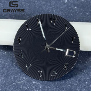 fit SKX nologo 28.5mm Arabic Numerals Black Blue Green Sunburst Watch Dial fit NH35 NH36 NH38 Automatic Men Watches Part