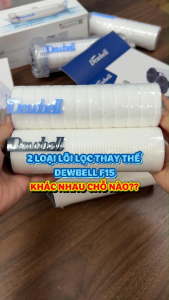[LOẠI CAO CẤP] Combo 3 lõi lọc Dewbell F15 MADE IN KOREA lọc sạch cặn bẩn gỉ sét khử clo rửa mặt tắm gội