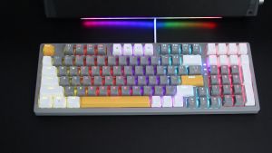 ZIFRIEND T98 Mechanical Keyboard Red Switch Wired 98 Keys RGB Backlit Gaming Keyboard