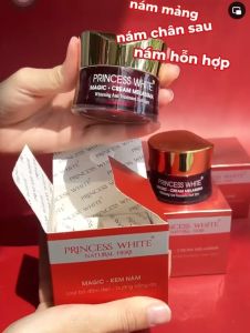 Chính Hãng-Bộ Kem Nám MAGIC+Serum 3IN1 Princess White Mờ Nám Trắng Da Ngừa Lão Hóa Da