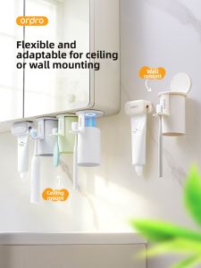 pracra | Wall Mounted Toothbrush Organizer