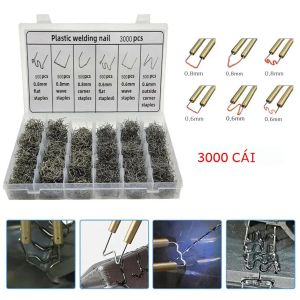 3000 Chiếc Kim Bấm Nóng Cho Ô Tô Sửa Chữa Nhựa Máy Hàn Cản Xe Ô Tô Hàn Dây Tương Thích Với Máy Hàn Nhựa