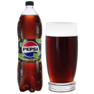 Nước ngọt có ga PEPSI không calo vị chanh chai 1.5 lít