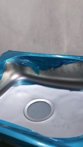 BAK CUCI PIRING 50CM X 40CM SATU LUBANG ALPHARD - GRATIS AFUR & SELANG BCP ABU