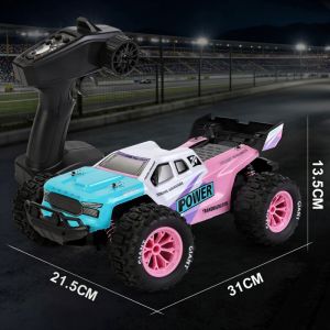 abay | New 1/16 Remote Control Monster Truck 2.4g 38km/H High-Speed Rc Car 4×4 All-Terrain with LED Off-Road Vehicle for Kid Adults Toy