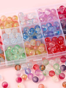 Transparent Gold Powder Glass Beads Handmade DIY Materials for Bracelets Necklaces Jewelry Accessories Handmade Craft Supplies