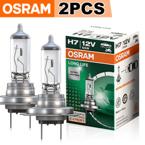 Osram | OSRAM Original Longlife H7 64210 PX26d Standard High Low Beam Car Lamp 12V 55W 3200K White Halogen Light OEM Car Headlight Bulb
