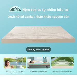 ARPICO | Nệm Cao Su Thiên Nhiên Dày Mềm 95D