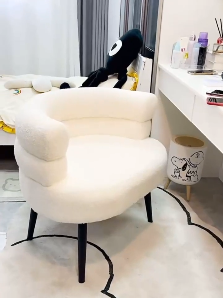 Single Lazy Sofa Makeup Chair Leisure Chair Bedroom Lazy Comfortable Makeup Chair