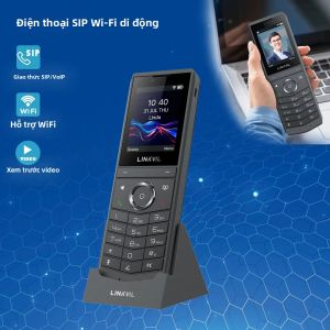 LINKVIL Điện Thoại Video Không Dây Di Động WiFi SIP VoIP EU Plug Âm Thanh Cầm Tay Cho Văn Phòng Tại Nhà Khách Sạn Kinh Doanh