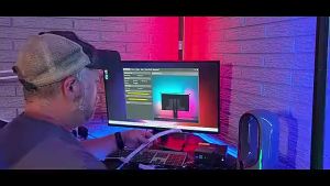 .Computer Monitor Screen Ambient Light Backlight lamp Color Real-Time Sync LED Strip Light.
