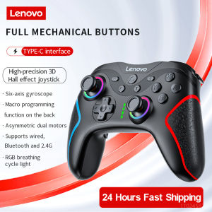 Lenovo S01 Wireless Bluetooth Gaming Controller for PC Windows  Steam Deck Raspberry Pi Android Black Myth: Wukong GamePad