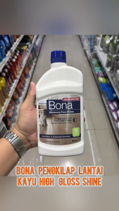 Cairan Pembersih Lantai Kayu Bona Harwood Floor Polish High Gloss Shine 946 ml Pengkilap Lantai Kayu