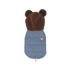 Thickened down Cotton Vest Bear Pattern Pet Clothes for Small Dogs like Schnauzer Bichon in Autumn And Winter