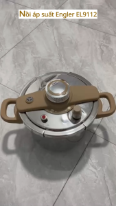 Nồi áp suất Seka Engler EL9112 dung tích 6L lòng nồi inox 304 an toàn Nồi nấu đa năng dùng mọi loại bếp