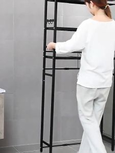 ชั้นวางคร่อมเครื่องซักผ้า 3 ชั้น ชั้นวางของในห้องน้ำ ชั้นวางของผู้ชาย ชั้นวางของ 3 ชั้น No. Y1486