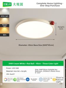 DGY | French Creamy Creative Eye-Protecting Ceiling Light