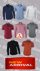 เสื้อเชิ้ตคอปกแขนยาว สีแดงเลือดนก ผ้าอ็อกฟอร์ด สลิมฟิต