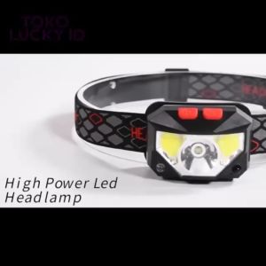 Senter Kepala Sensor Tangan 5W Super Terang COB Water Resistant