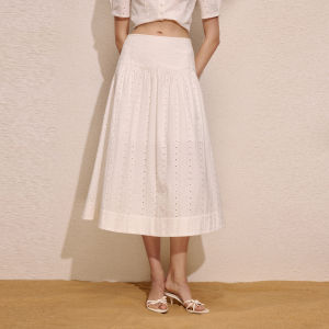 LANCY FROM 25 | Collaboration Cotton Puff Sleeve Hollow-out Shirt/Dress
