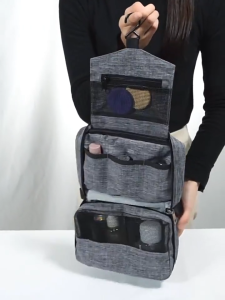 Portable Travel Toiletry Bag | Makeup Organizer Hanging Bag | Waterproof Cosmetic Storage Bag